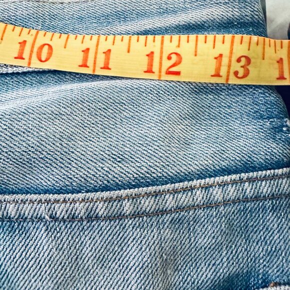 1970s Orange Tab R No Coin Pocket Levi's Jeans with Care Label Made in Canada - Picture 7 of 13